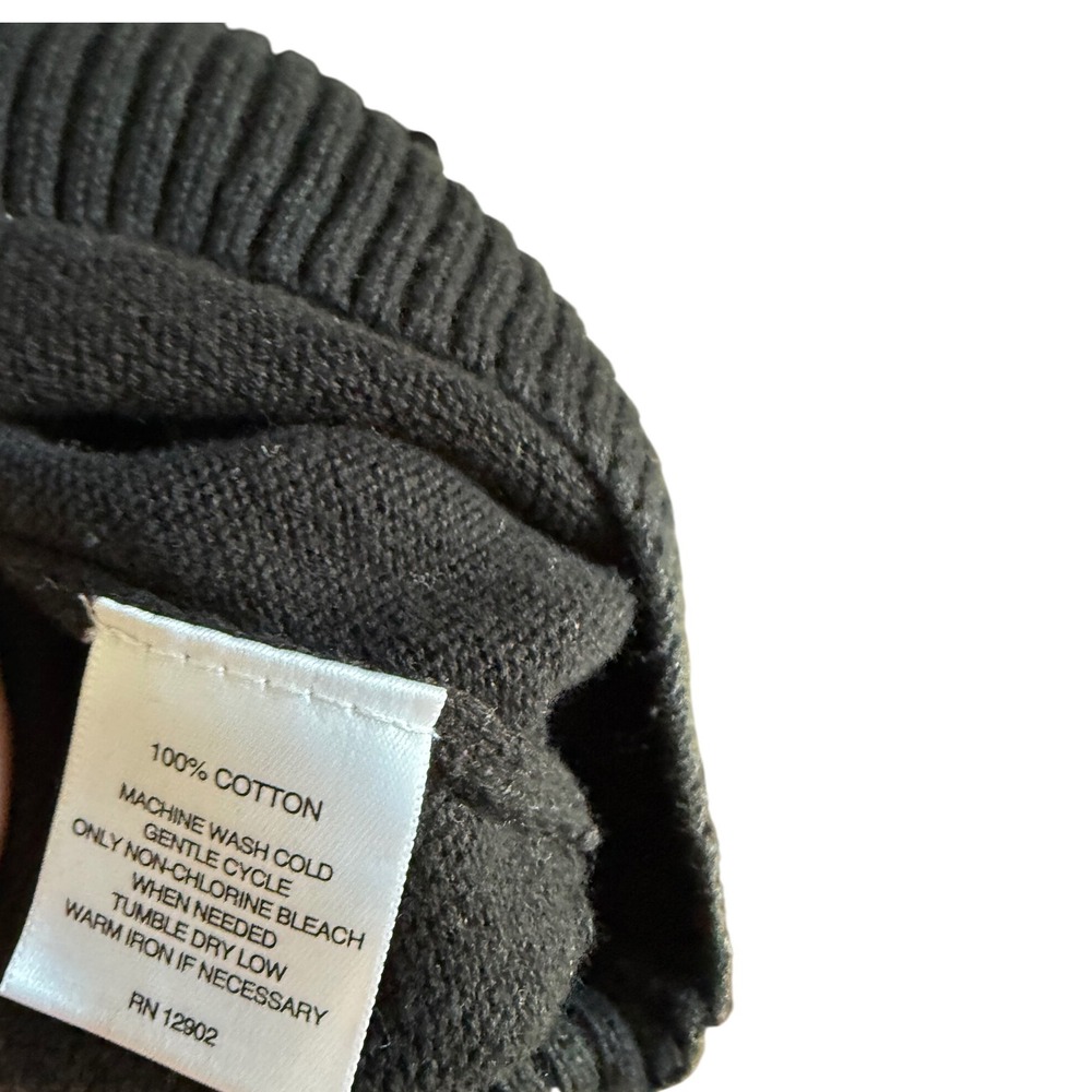 Quiet Luxury 90s Prep Colorblock Quarter Zip Sweater XXL 100%‎ Cotton Sun River - Picture 5 of 5